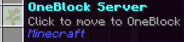 OneBlock Serverへ移動